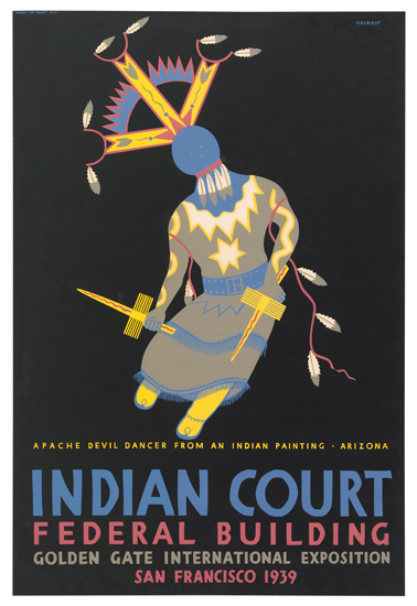 Appraisal: LOUIS B SIEGRIEST - INDIAN COURT FEDERAL BUILDING x inches