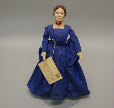 Appraisal: Compo cloth Clara Barton nurse doll Molded compo shoulderhead with