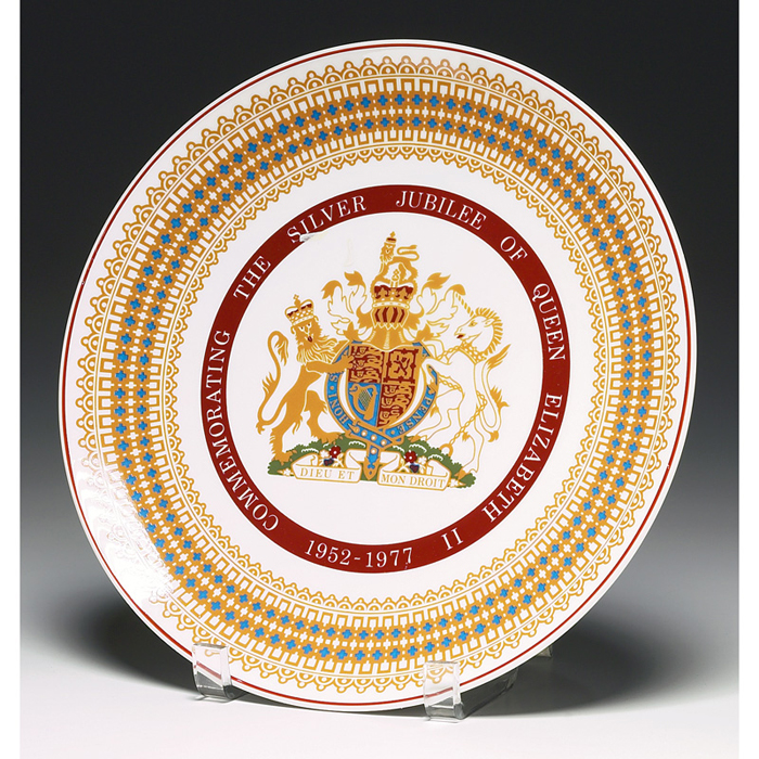 Appraisal: Royal Tuscan plates two one shown To Commemorate the Silver