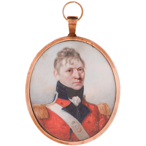 Appraisal: Alexander Galloway Fl c - - Portrait miniature of an