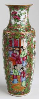 Appraisal: th c Chinese famille rose vase decorated with birds figures