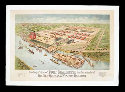 Appraisal: piece Color Lithographic Poster Port of Chalmette The Terminals of