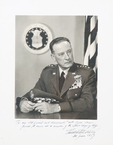 Appraisal: Signed photograph of White in uniform at desk with inscription