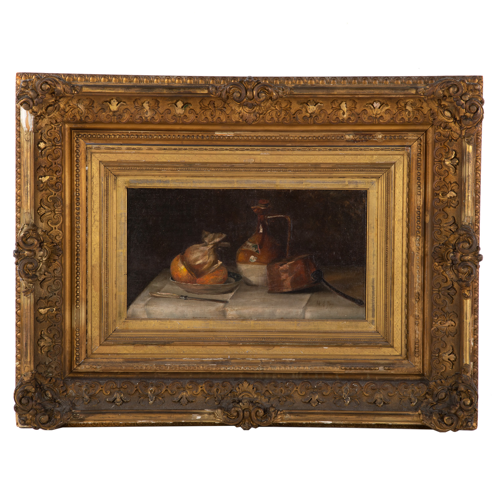 Appraisal: MARIE ANTOINETTE NEY STILL LIFE OIL American - Oil on