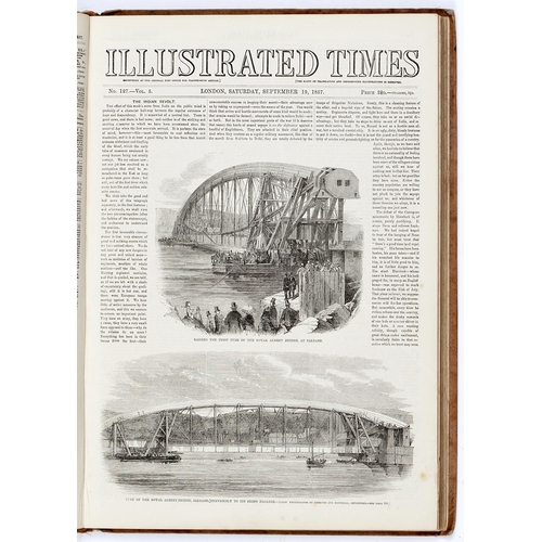 Appraisal: Victorian periodicals The Illustrated Times five bound volumes wood engraved