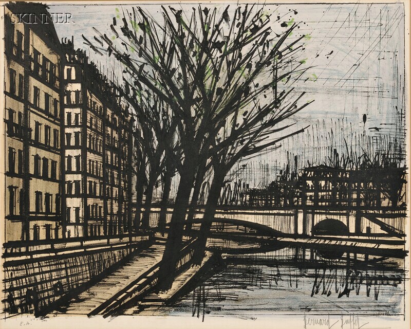 Appraisal: Bernard Buffet French - Paris L'Ile Saint-Louis edition of plus