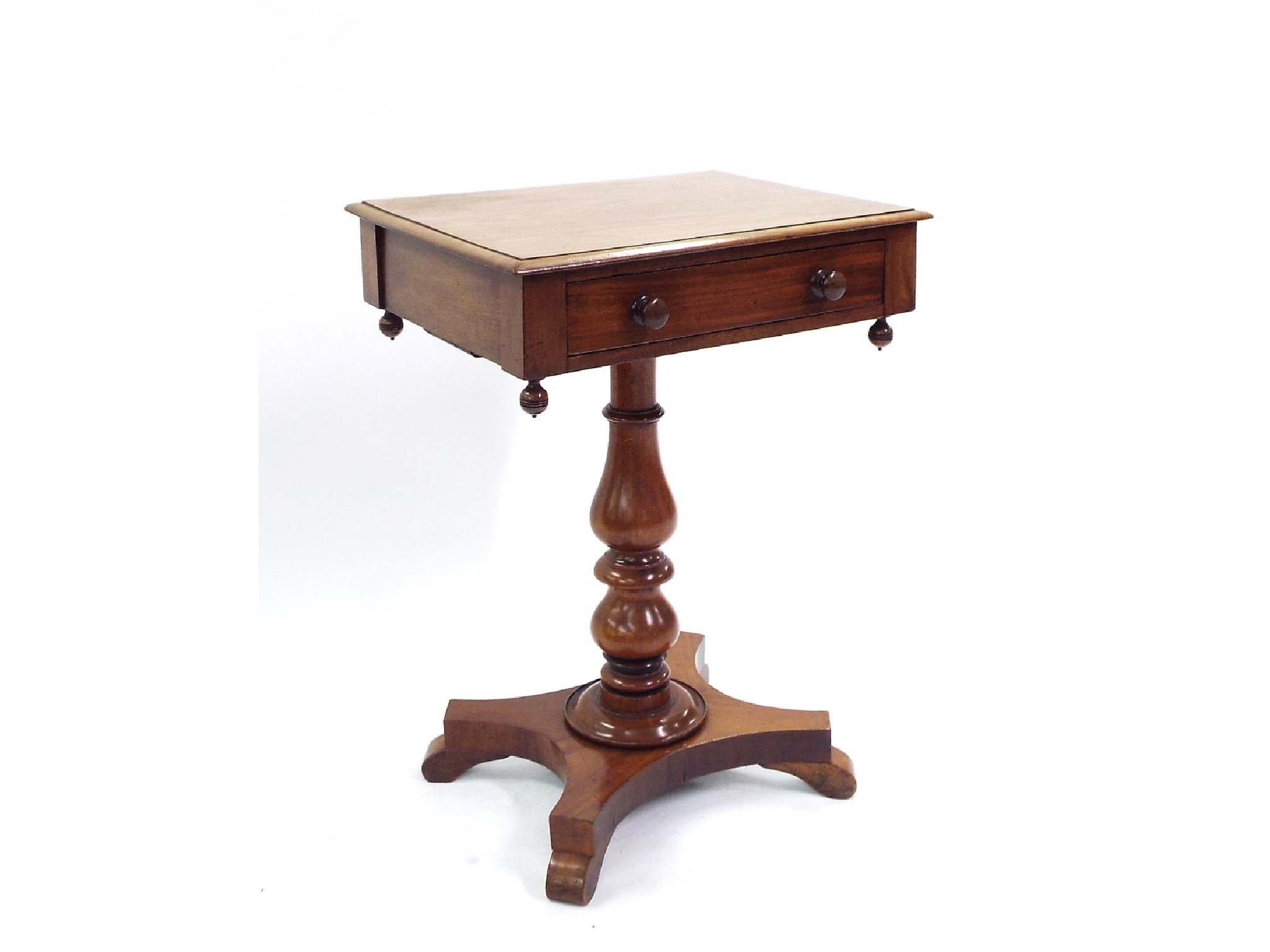 Appraisal: Attractive Victorian mahogany occasional table the moulded top over a