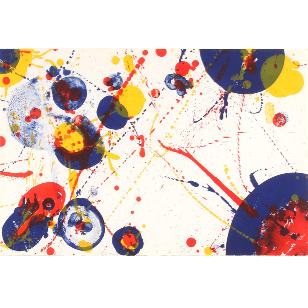 Appraisal: SAM FRANCIS AMERICAN - PASADENA BOX PLATE SF- L- LITHOGRAPH