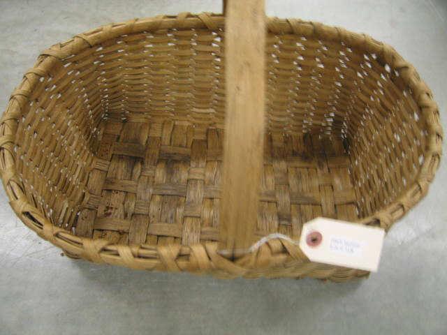 Appraisal: Split Oak Basket center handle