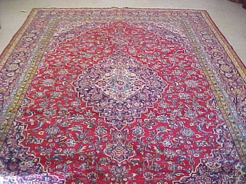 Appraisal: Kashan Carpet Central Persia th century ft in x ft