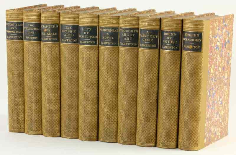 Appraisal: Gilbert Hammerton Collectionten books Boston Roberts Bros octavo half gold