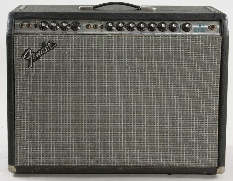 Appraisal: Vintage Fender Twin Reverb Amplifier Serial F new power switch