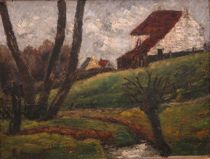 Appraisal: Irving Kraut Manoir American th Century Eunnia Oil on canvas