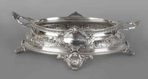 Appraisal: Danish silver centerpiece ca with assay mark for Simon Groth