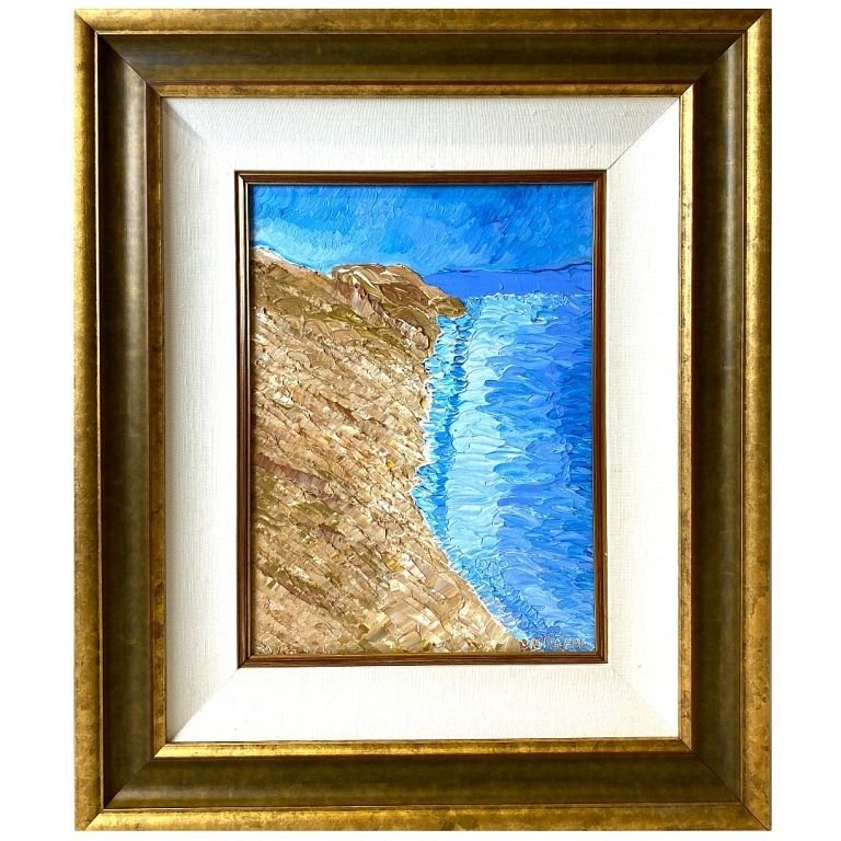 Appraisal: Impressionist Painting Seascape Artist Unknown Impressionist Painting Seascape oil on