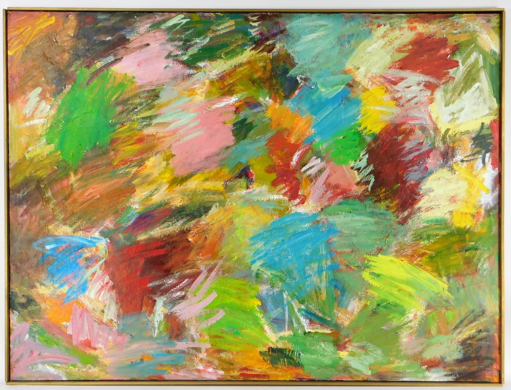 Appraisal: HILDA EPNER A C ABSTRACT CARIBBEAN REEF PAINTING New York