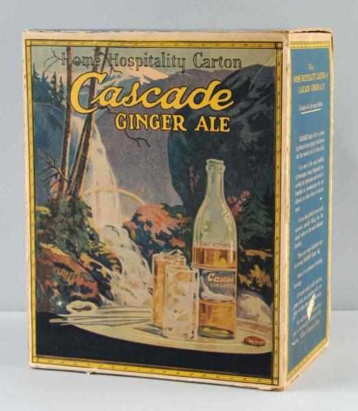 Appraisal: Cardboard Cascade Ginger Ale -Pack Box Description s to s