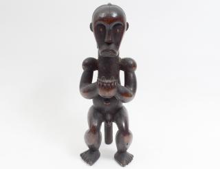 Appraisal: AFRICAN FANG TRIBAL CARVING OF A FETISH FIGURE Height