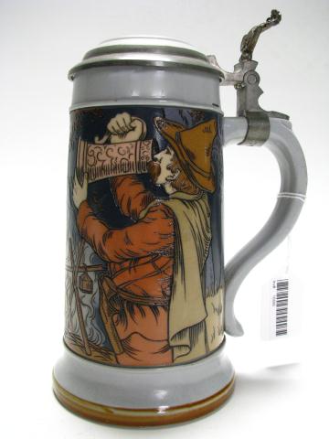 Appraisal: Mettlach Stein Liter mint condition