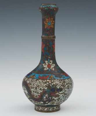 Appraisal: A Chinese Style Miniature Cloisonne Vase ca Enamel on bronze