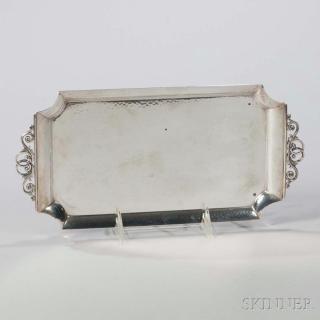 Appraisal: Georg Jensen Sterling Silver Tray Denmark post pattern no B