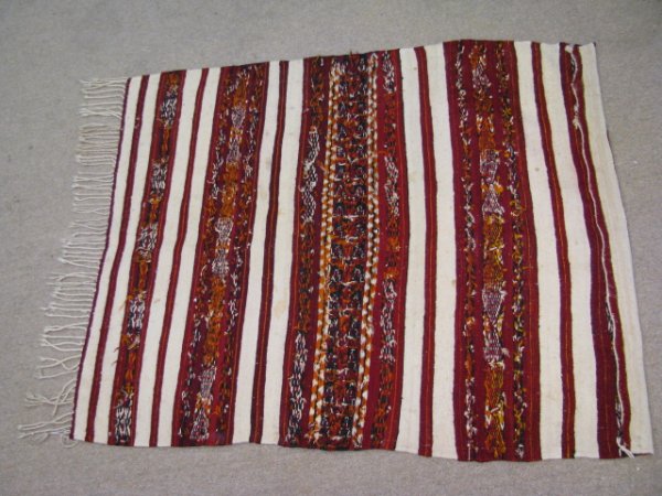 Appraisal: Native American Indian hand woven wool blanket rug or wall