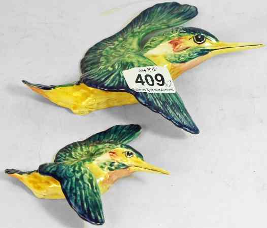 Appraisal: Beswick Kingfisher Wall Plaques - and -