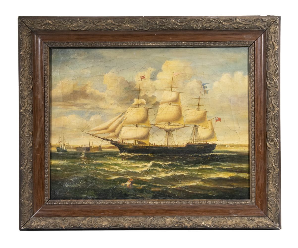 Appraisal: JAMES WEBB UK - th c British Sailing Ship Portrait