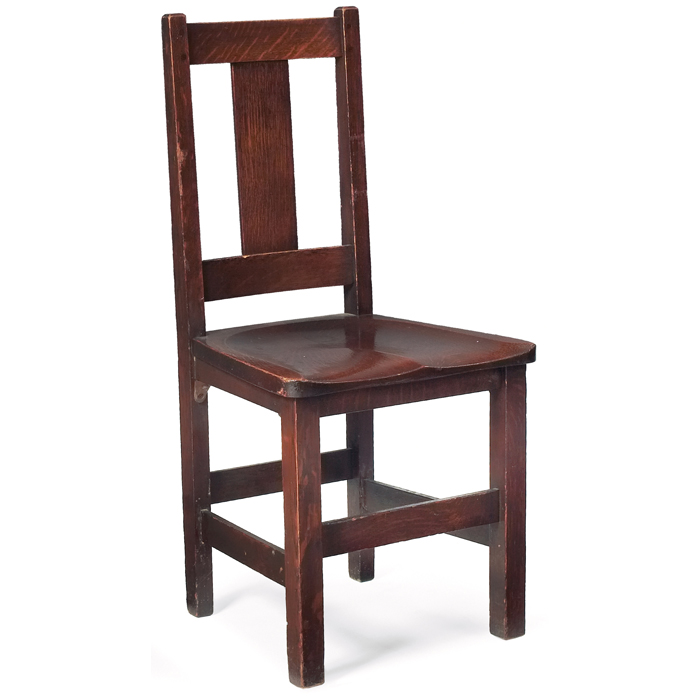 Appraisal: Limbert side chair T back form over a saddle seat