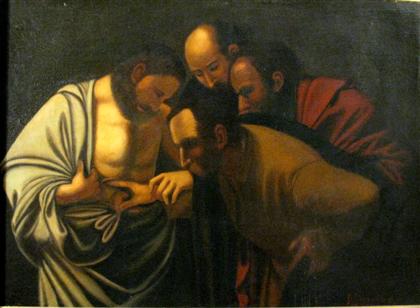 Appraisal: AFTER MICHELANGELO MERISI CALLED CARAVAGGIO italian - THE INCREDULITY OF