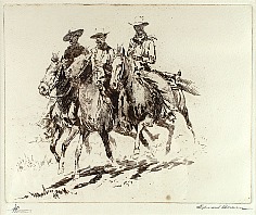 Appraisal: Edward Borein Going to Town No etching and drypoint on