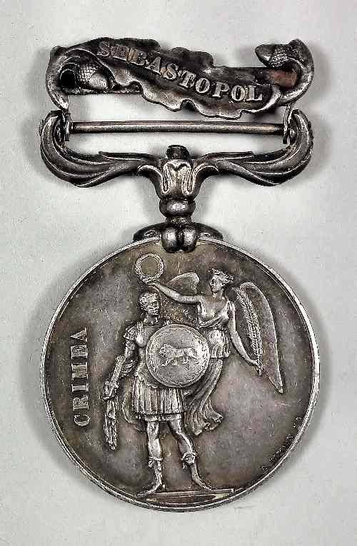 Appraisal: A Victoria Crimea medal with single clasp for ''Sebastopol'' -