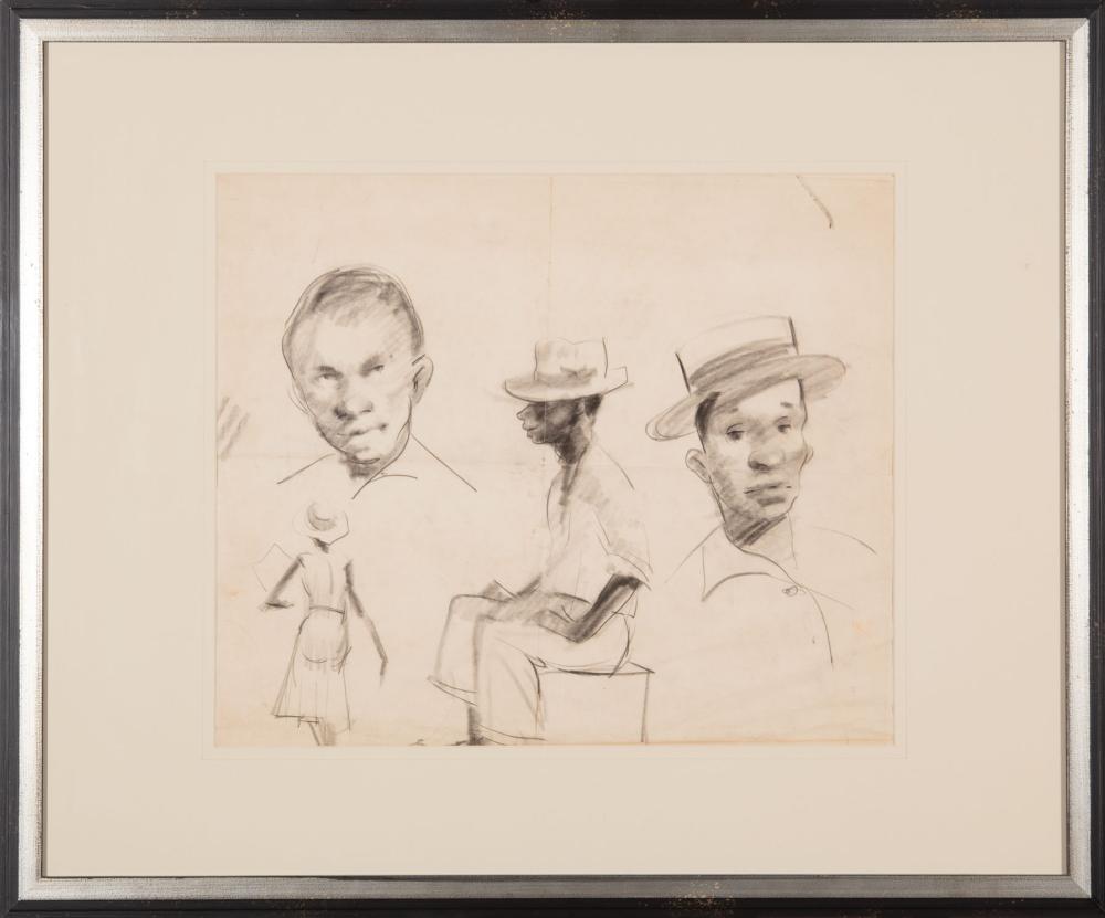 Appraisal: William R Hollingsworth Jr American Mississippi - Figural Studies graphite