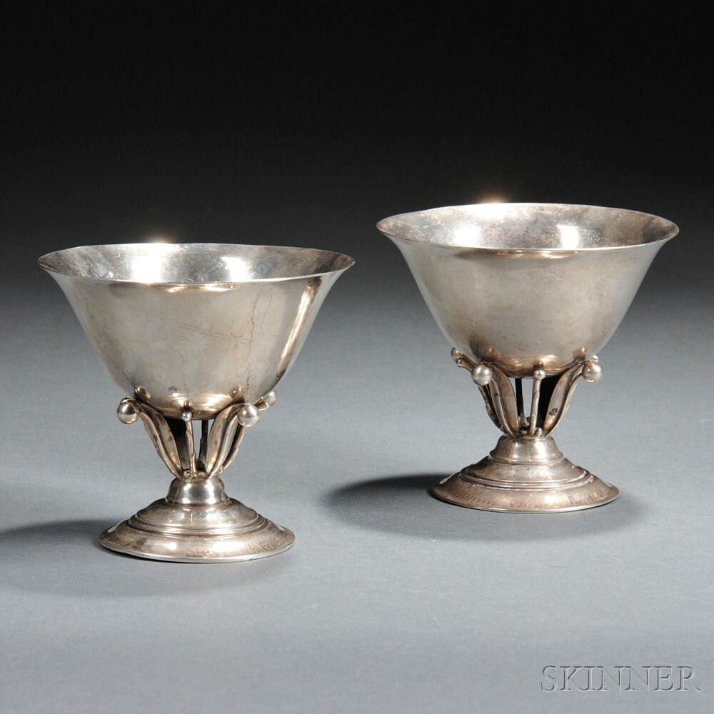 Appraisal: Two Georg Jensen Sterling Silver Bowls Denmark second quarter th