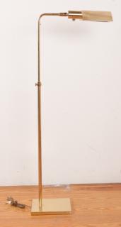 Appraisal: Koch Lowy OMI Brass Floor Lamp Adjustable brass floor task