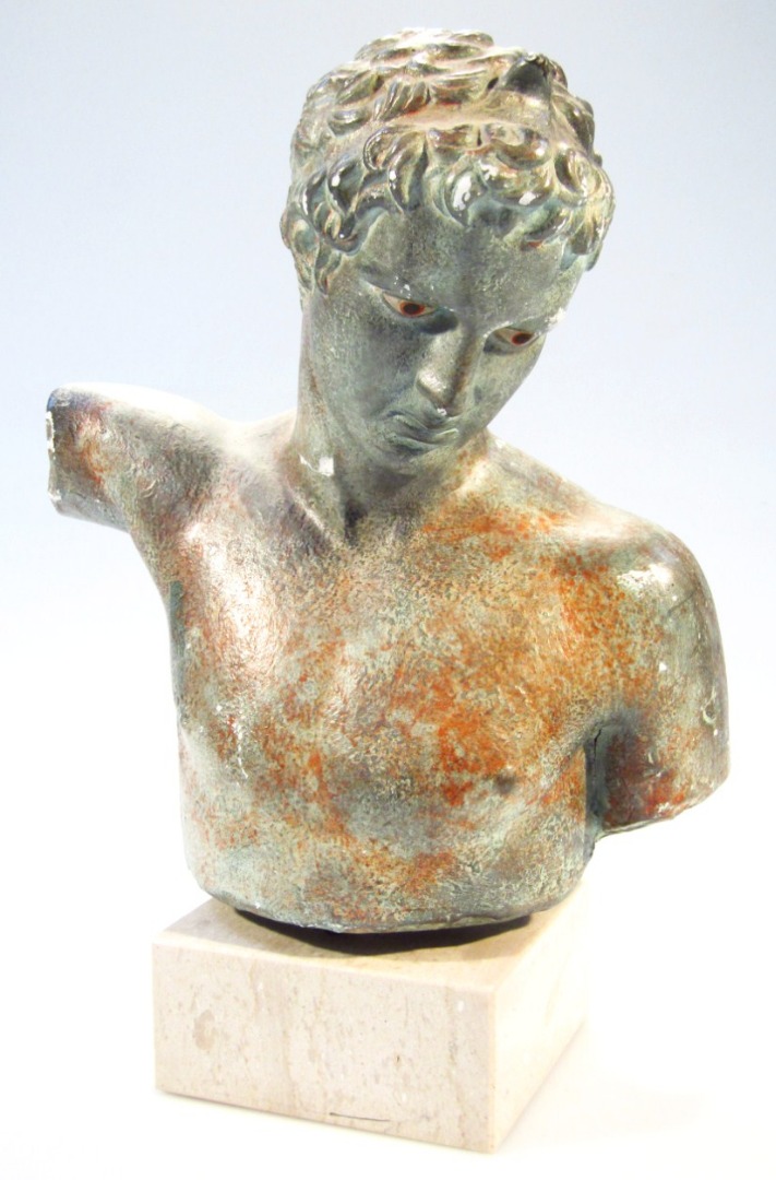 Appraisal: A classical design torso bust of a gentleman with head