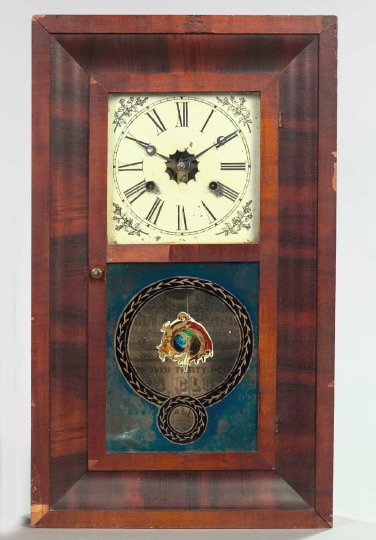 Appraisal: Attractive E N Welch Westville Connecticut Mahogany Mantel Clock in