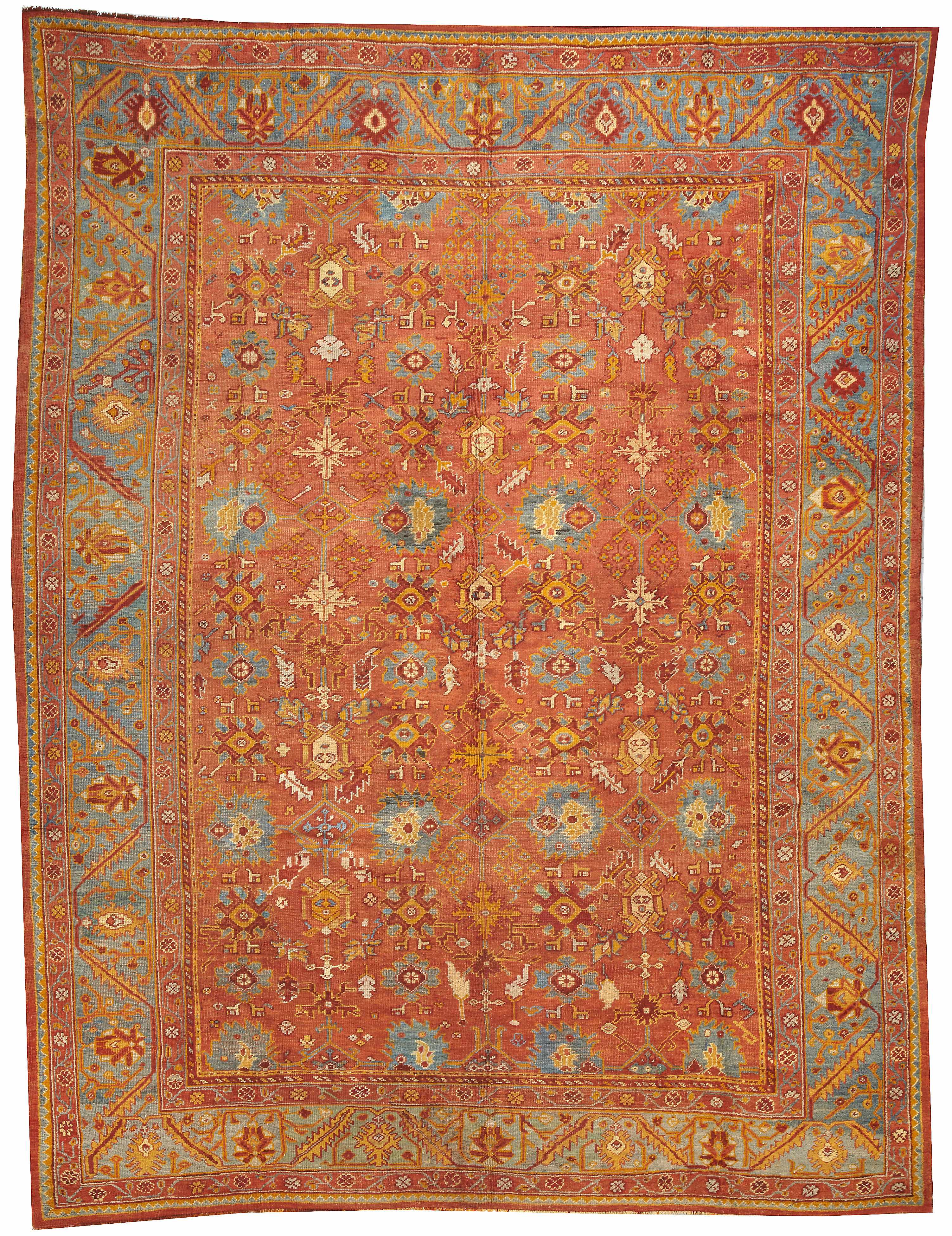 Appraisal: An Oushak carpet West Anatolialate th centurysize approximately ft in