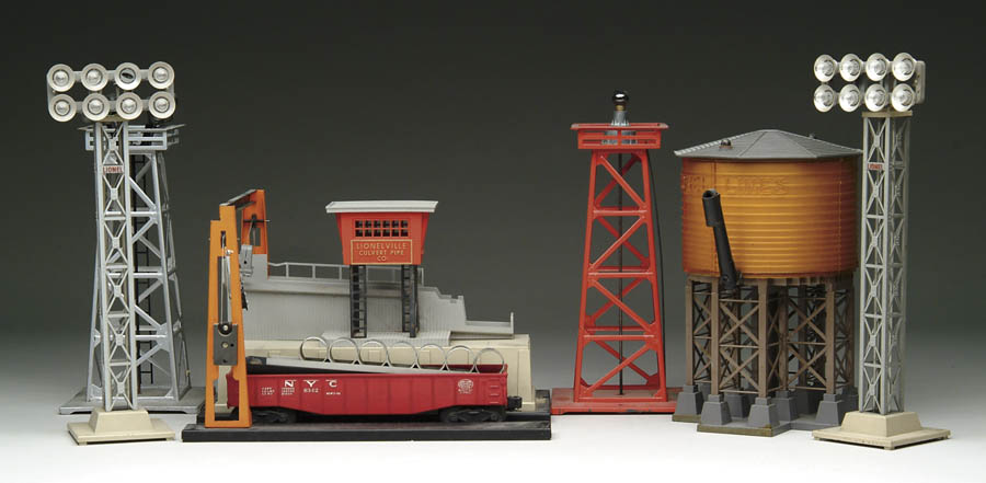 Appraisal: LOT OF LIONEL ACCESSORIES Consisting of - Water tower CONDITION