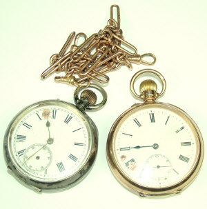 Appraisal: A ct gold cased top wind open face pocket watch