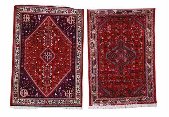 Appraisal: Two carpets Persian Abadeh carpet ' '' x ' ''