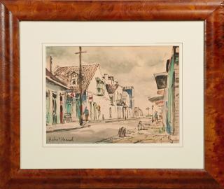 Appraisal: Hubert Hanush New Orleans French Quarter Stree Hubert Hanush New