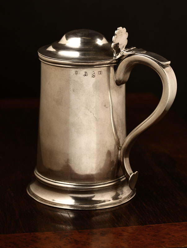 Appraisal: A George II sterling silver tankard London with maker's mark