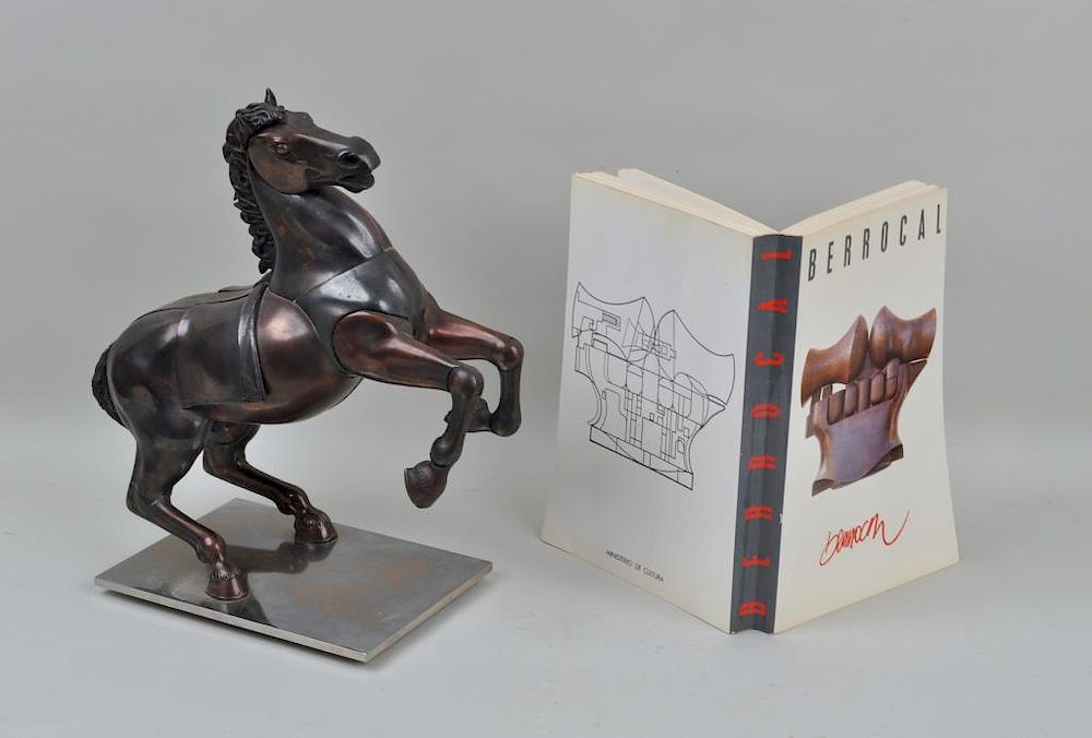 Appraisal: Miguel Berrocal Bronze Horse Puzzle Sculpture Spanish - 'Caballero Casinaide