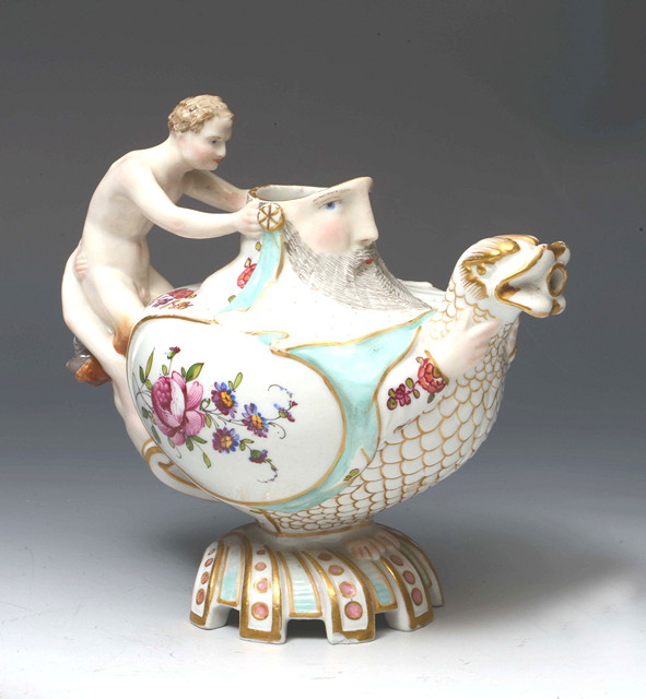 Appraisal: A LATE TH CENTURY MEISSEN PORCELAIN TEAPOT in the form