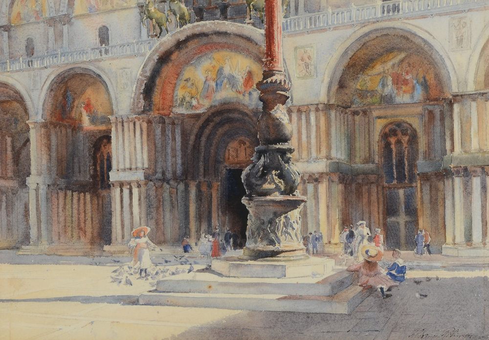 Appraisal: ROBINSON Florence Vincent American - Piazza San Marco Venice Italy