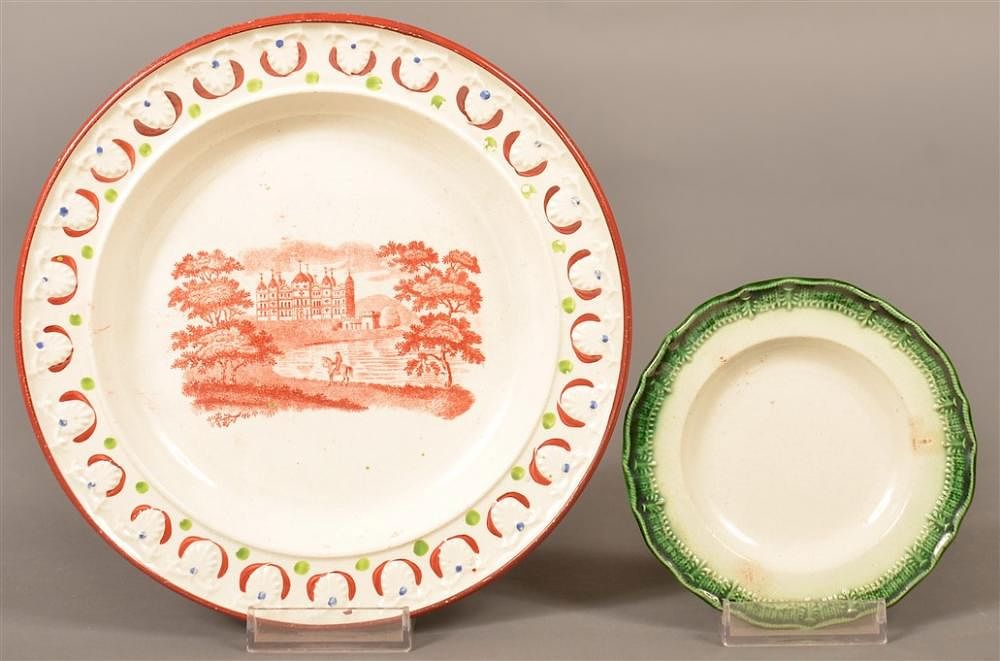 Appraisal: Two Soft Paste China Plates Two Soft Paste China Plates