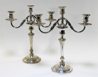 Appraisal: PR Ellmore Silver Co Sterling Silver Candelabra CONNECTICUT MID TH