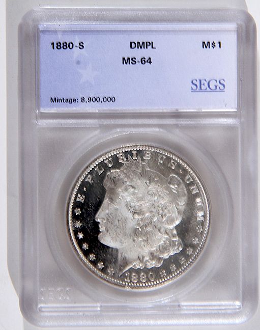 Appraisal: Morgan Silver Dollar s unc graded MS and slabbed by