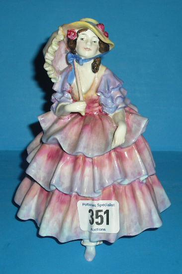 Appraisal: Royal Doulton Figure The Hinged Parrasol HN slight flaking to